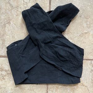 Lulus Wrap Top Black Size M